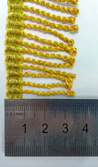 Gold Mylar Thread Fringe For Epaulettes 45mm Drop NEW