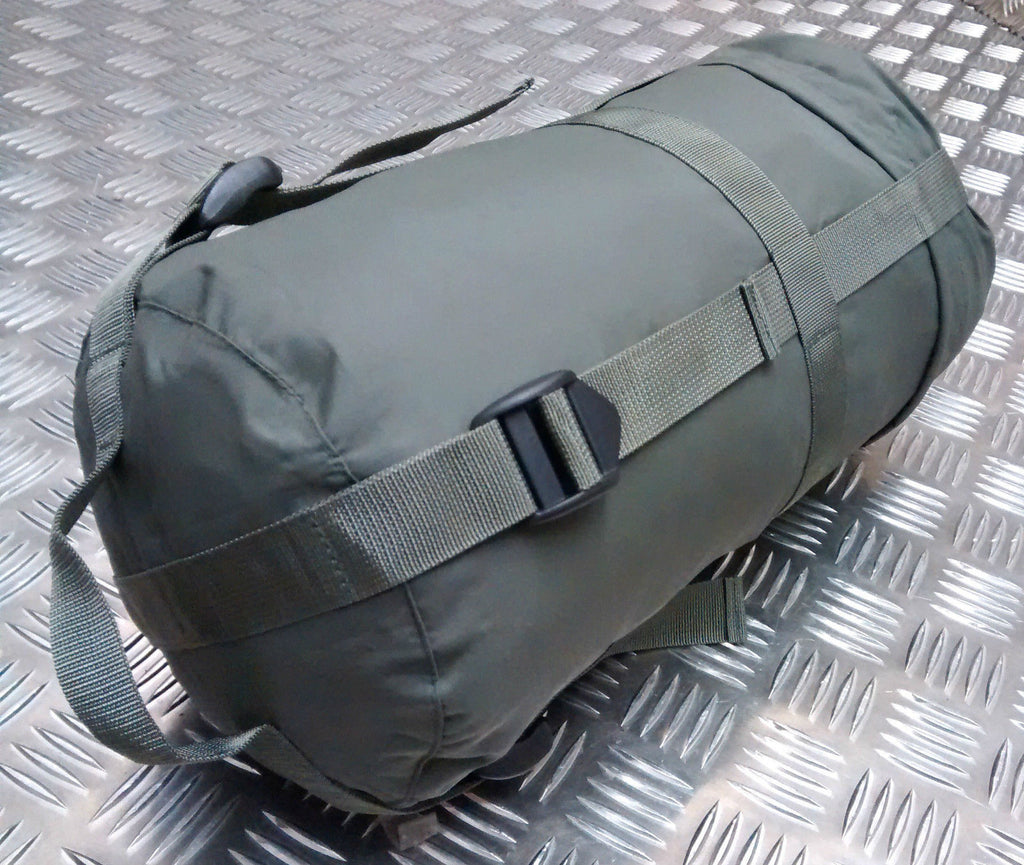 Army Green Compression Sack For Lightweight & Small Modular Sleeping Bags - Used