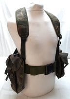 Airborne Army Webbing British DPM Camo Assault Belt Yoke & Assorted Pouches (4)