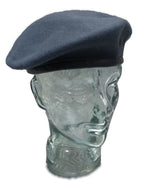 WRAF / RAF Royal Air Force Blue Grey Wool Beret Mans or Womans With Leather Rim