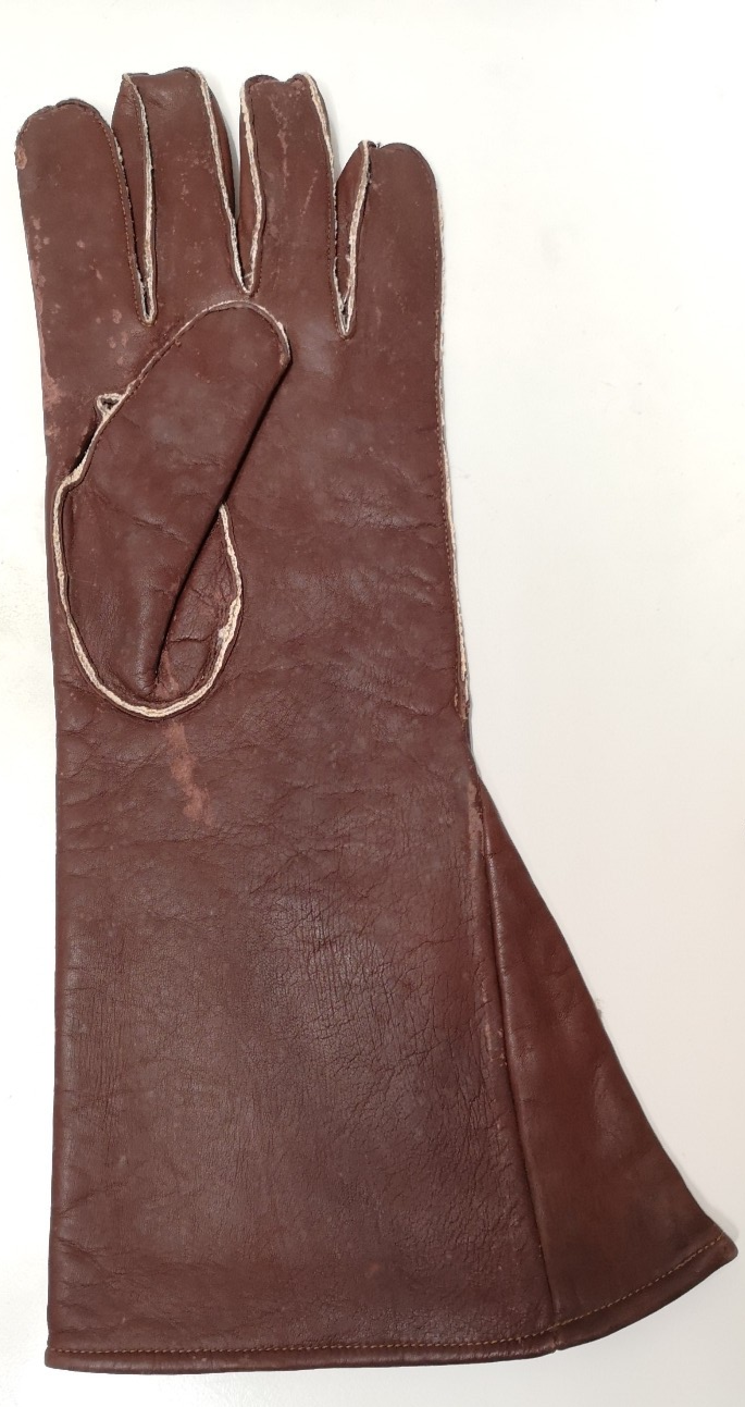 Vintage RAF Royal Air Force Pilot/Aircrew Brown Leather Glove Left Hand only Size 10