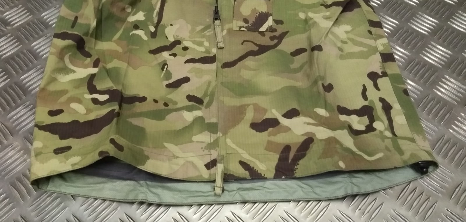 MTP Waterproof Jacket Lightweight MVP Black Fleece Collar Army Multi-Cam Pattern