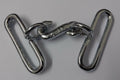Genuine British Issue Chrome Plated 2" Snake Belt Buckle Set STD56