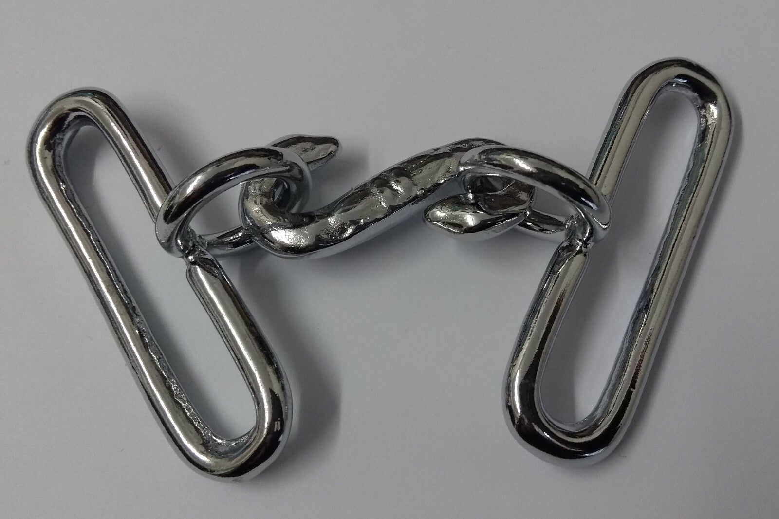 Genuine British Issue Chrome Plated 2" Snake Belt Buckle Set STD56