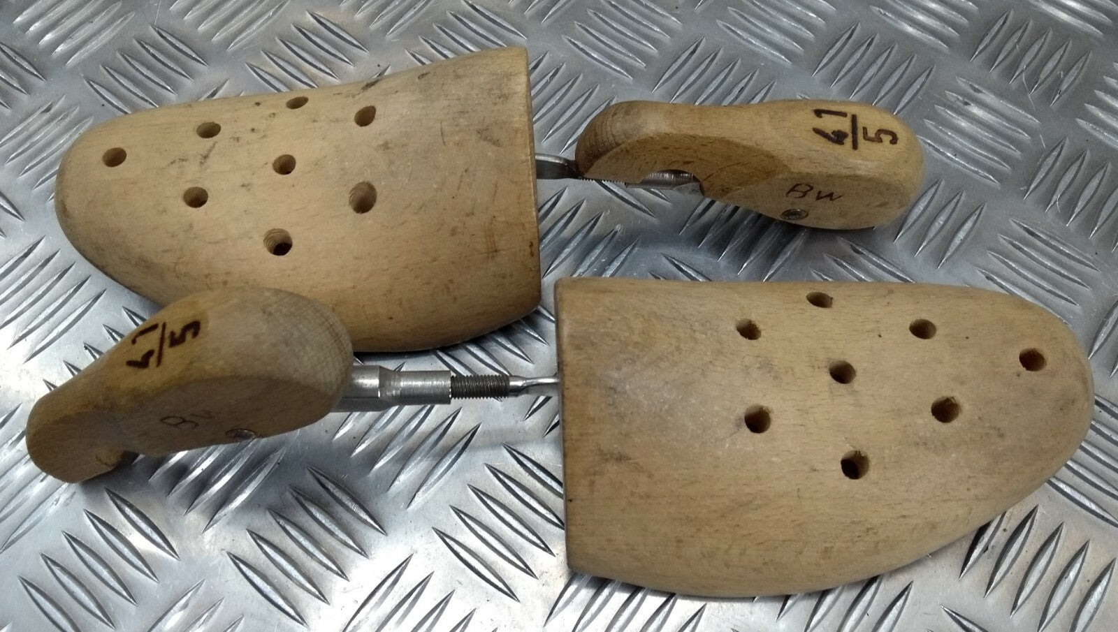 Vintage German Issue Wooden Shoe Trees Boot Shapers 1960s 1970s