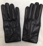 Black Leather Soft 3 Dart Parade Unlined Gloves