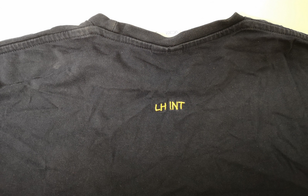 Short Sleeve Dark Blue T-shirt with COMUKMCMFOR LH INT Chest Insignia Size Small
