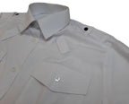 White Shirt Long Sleeve Ladies UK With Radio Loops & Tabs For sliders NEW