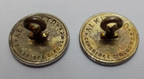 British Made Chrome / Silver Flat Blazer Buttons Alkit Ltd Cambridge Circus WC2