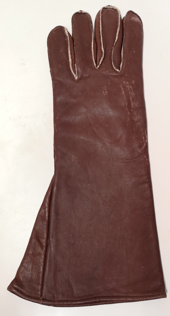 Vintage RAF Royal Air Force Pilot/Aircrew Brown Leather Glove Left Hand only Size 10