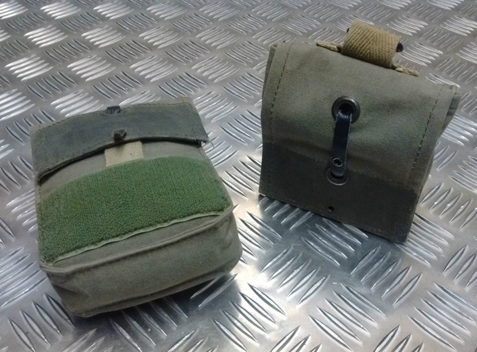 Genuine Vintage French F2 Ammo / Medic Canvas Pouch Green