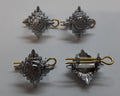 Genuine Rank Pips Silver 2 Pairs Tria Juncta In Uno X4