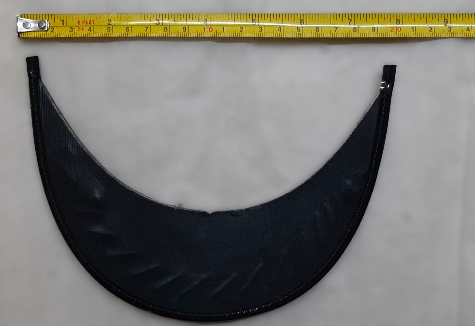 Passing Out Peak British Black Bar Visor for Dress Hat / Cap NEW