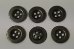 Vintage Metal Buttons 4 Hole Raw Metal 26L Diameter For Suspenders X6 ASBT300