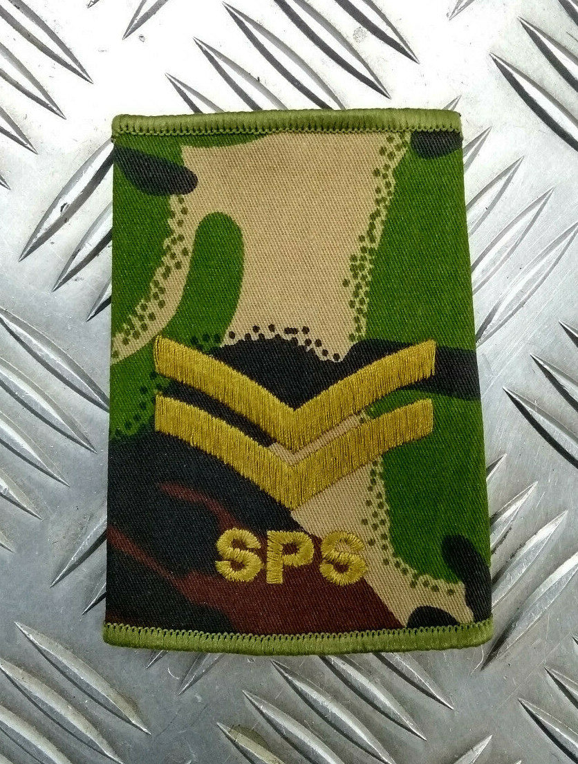 British Woodland DPM Camo SPS Rank Slides Assorted Ranks