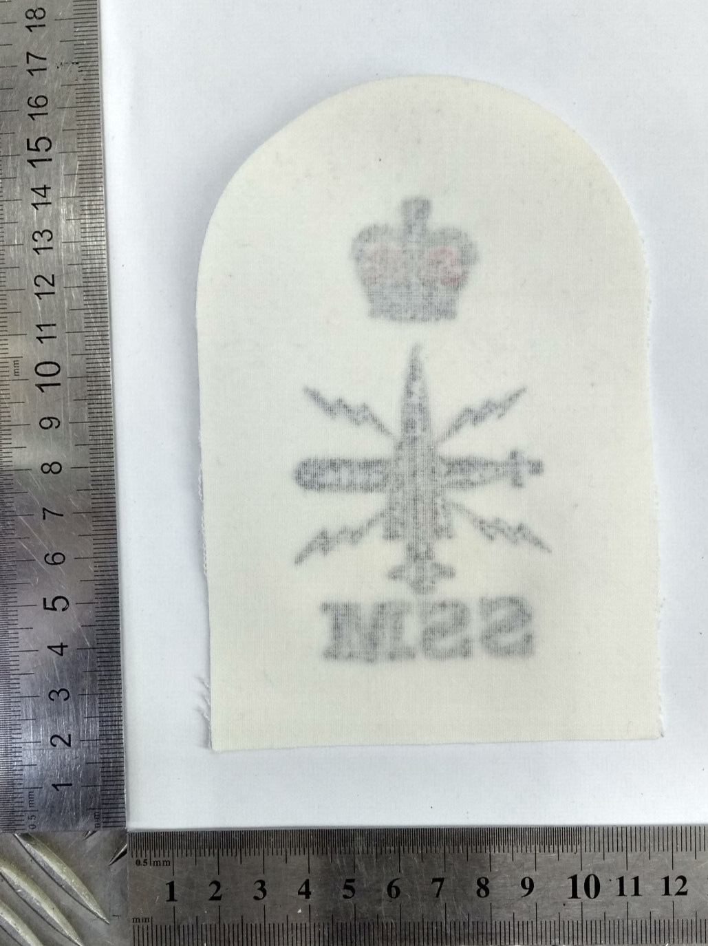 Royal Navy Sensors Submarine SSM Petty Officer Blue & White Qualification Patch