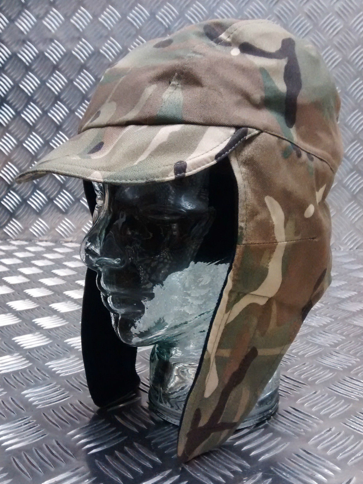 MTP MVP Waterproof & Breathable Multi Camo Dog Lined Trapper Hat. British Army