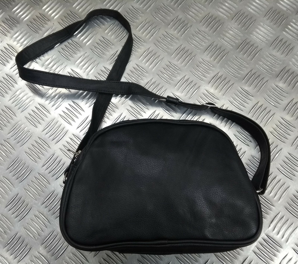 Genuine Hobson Uniform Issue Officers Black Leather Shoulder Zipped Handbag