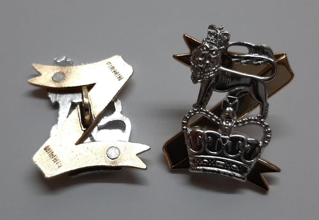 Light Dragoons Collar Badges British Army Dress Uniform Insignia No1 No2 RAC