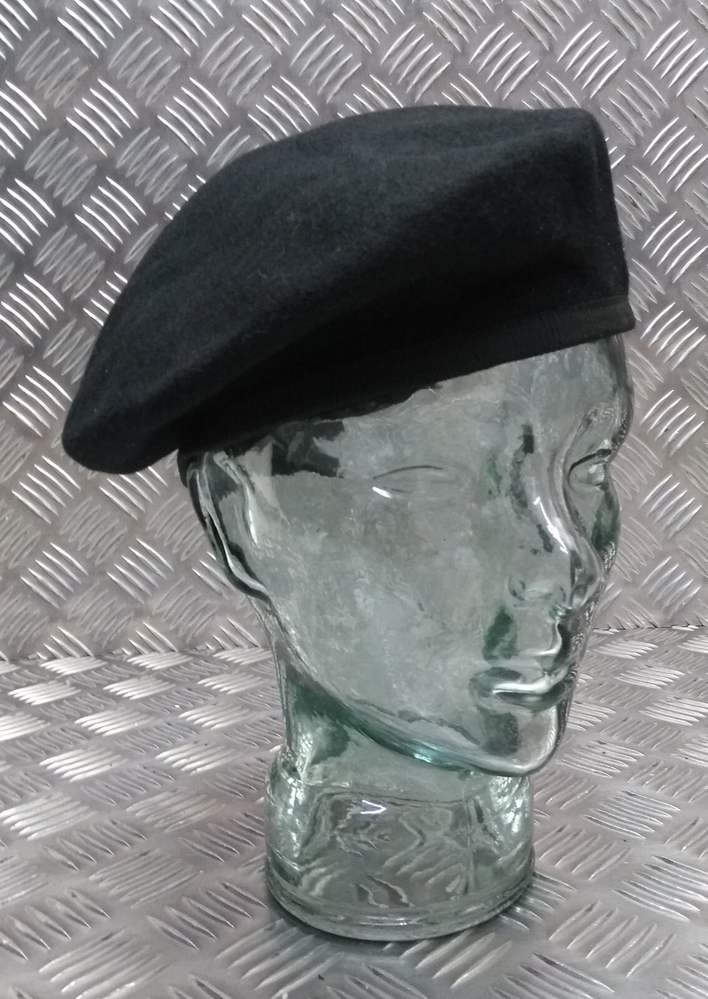 Bahrain Force Beret Black Hobson of England Lined Wool Uniform Cap New Old Stock