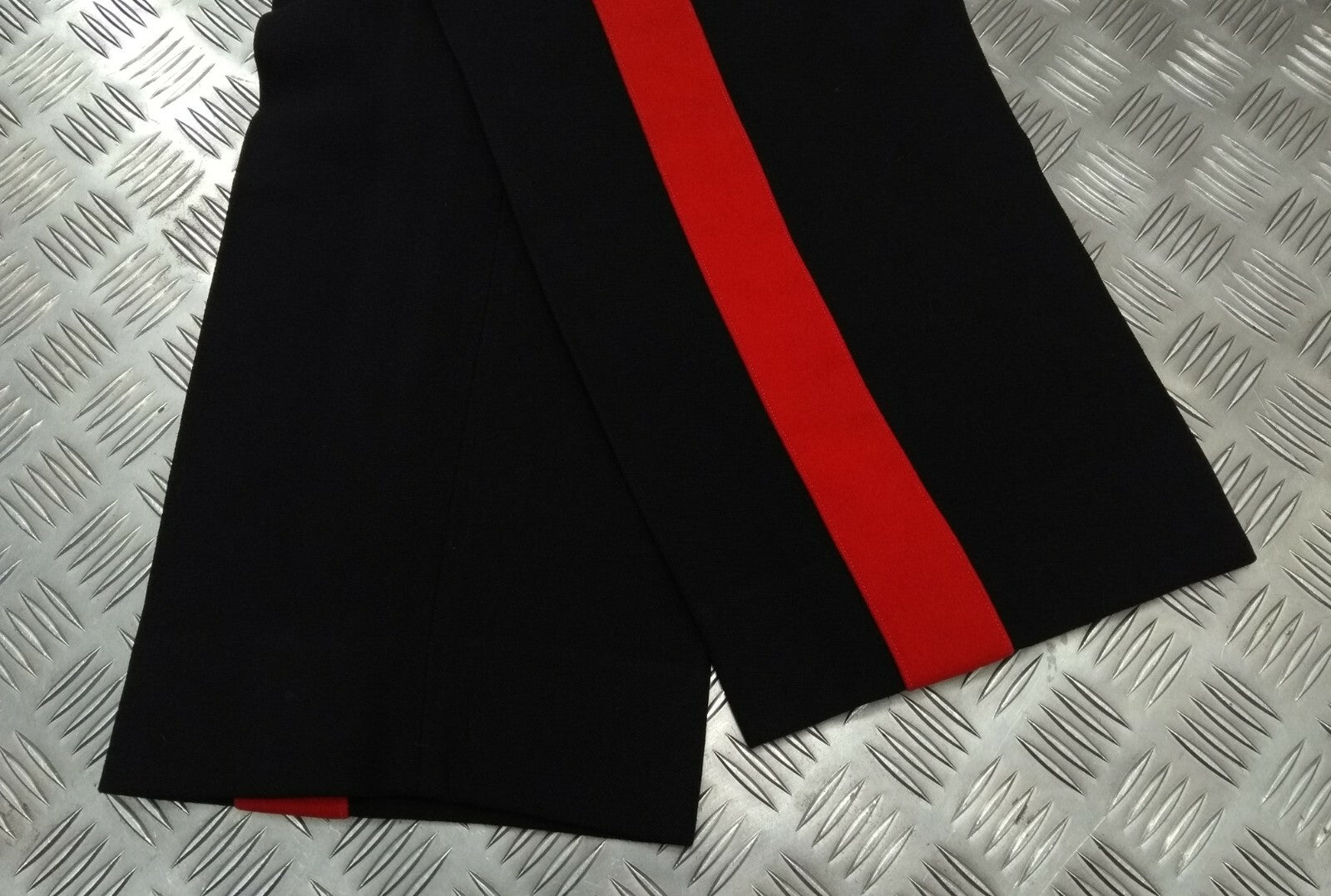 No1 Dress Trousers 1 3/4" Red Stripe By Kashket & Partners England W36"