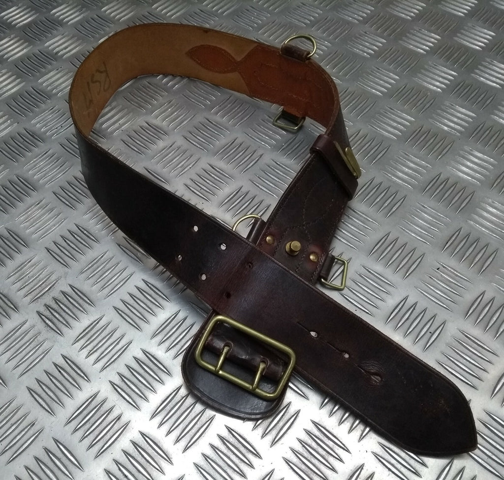 Vintage Sam Browne Belt Old Pattern British Made No Shoulder Strap