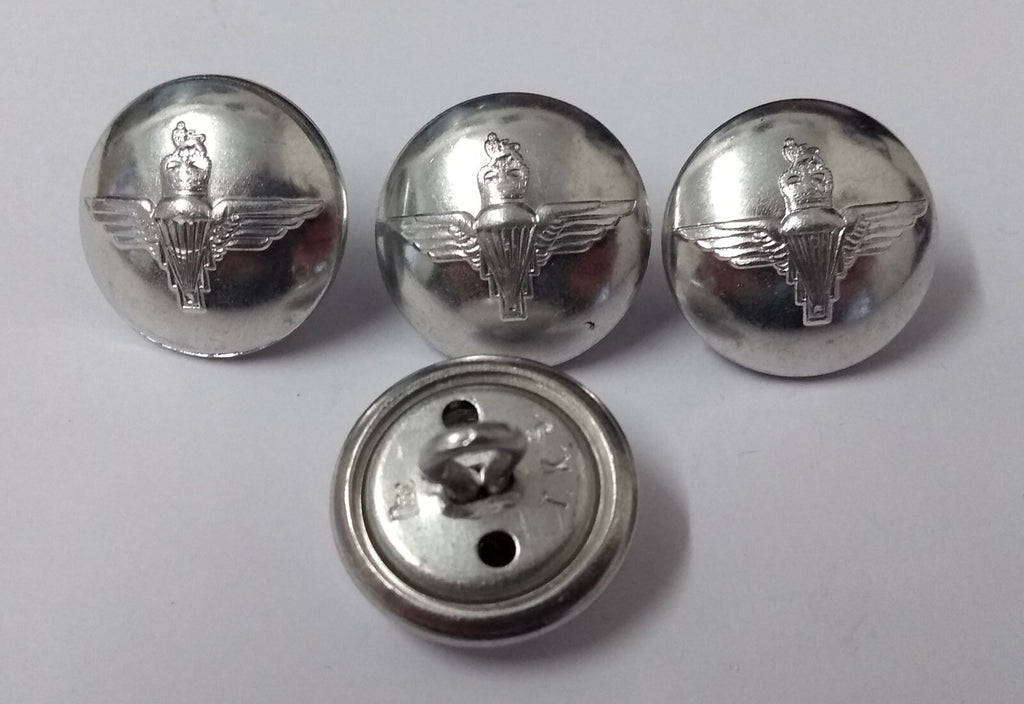 Parachute Regiment Buttons Service Dress Silver Subdued No1 / No2 Issue - NEW