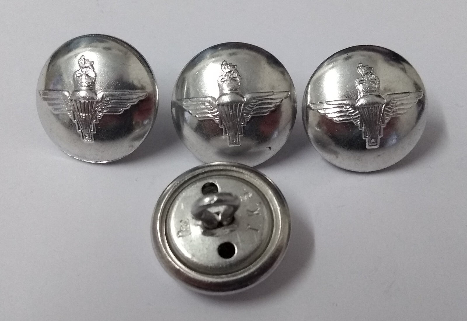 Parachute Regiment Buttons Service Dress Silver Subdued No1 / No2 Issue - NEW