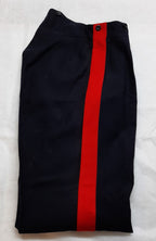 Vintage No1 Trousers British Army Red Stripe Blues Other Ranks 1966 Faulty