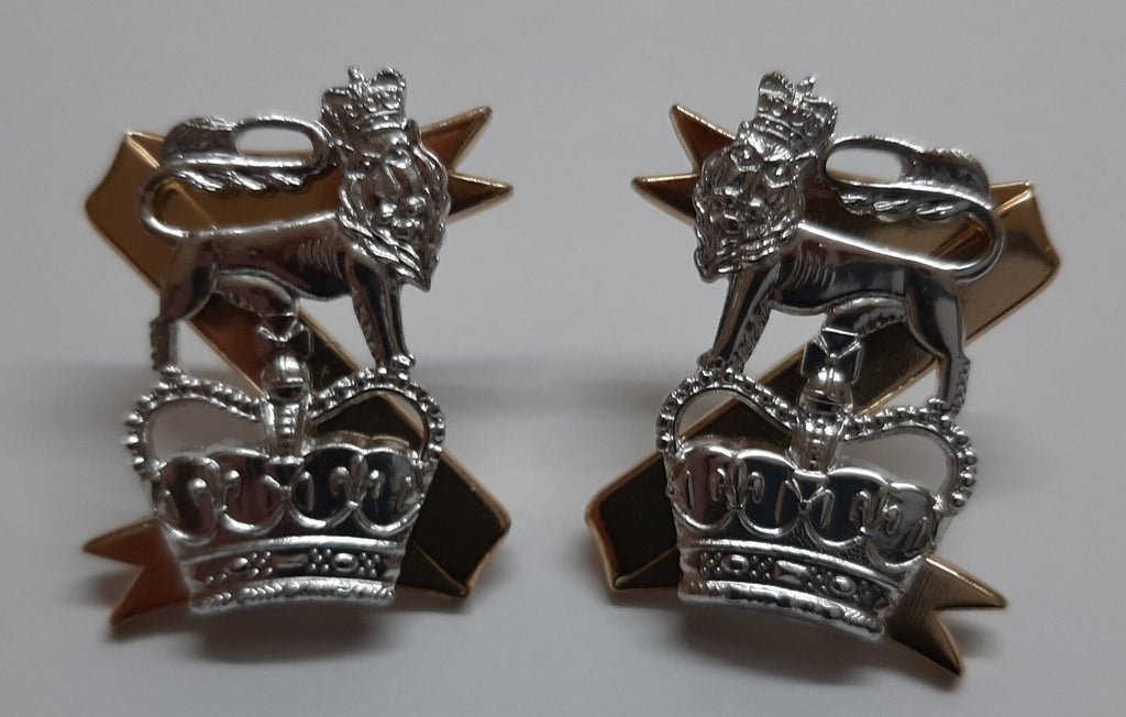 Light Dragoons Collar Badges British Army Dress Uniform Insignia No1 No2 RAC