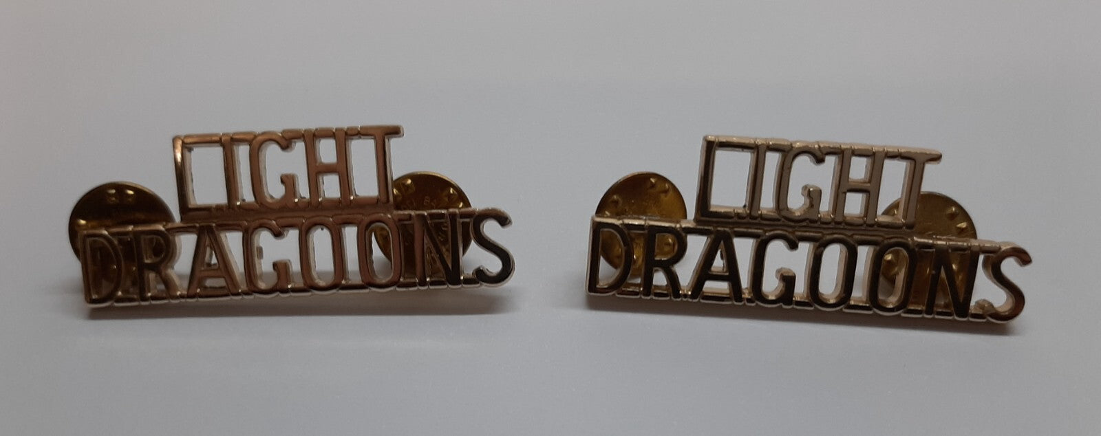 Light Dragoons Title Badges British Army Dress Uniform Shoulder Badges RAC