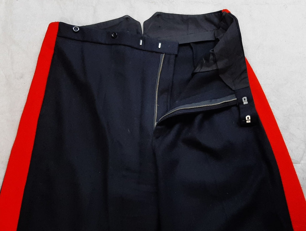 No1 Army Trousers British Officers Blues Red Stripe Dress Uniform Waist 39"
