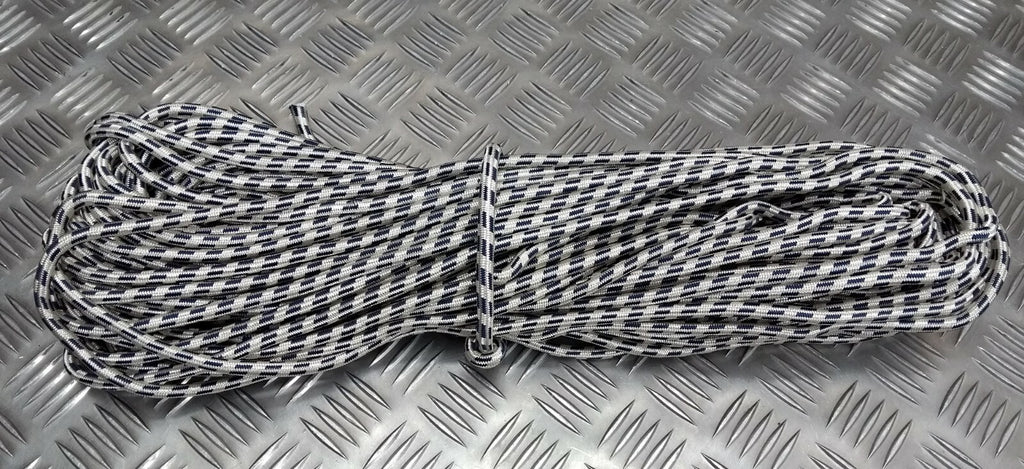 Genuine British Made Ceremonial & Parade Silver Blue Fleck Cord 1M RC13