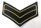 Genuine British Army Royal Green Jackets Corporal 2 Chevrons Braided