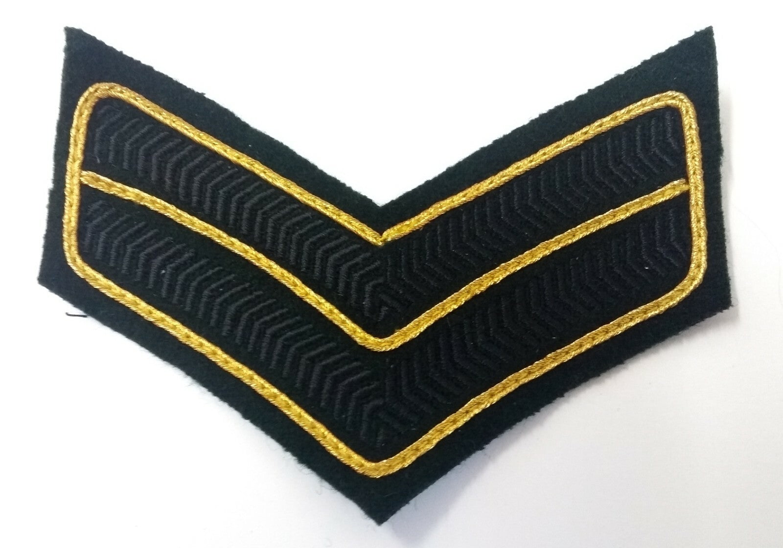 Genuine British Army Royal Green Jackets Corporal 2 Chevrons Braided