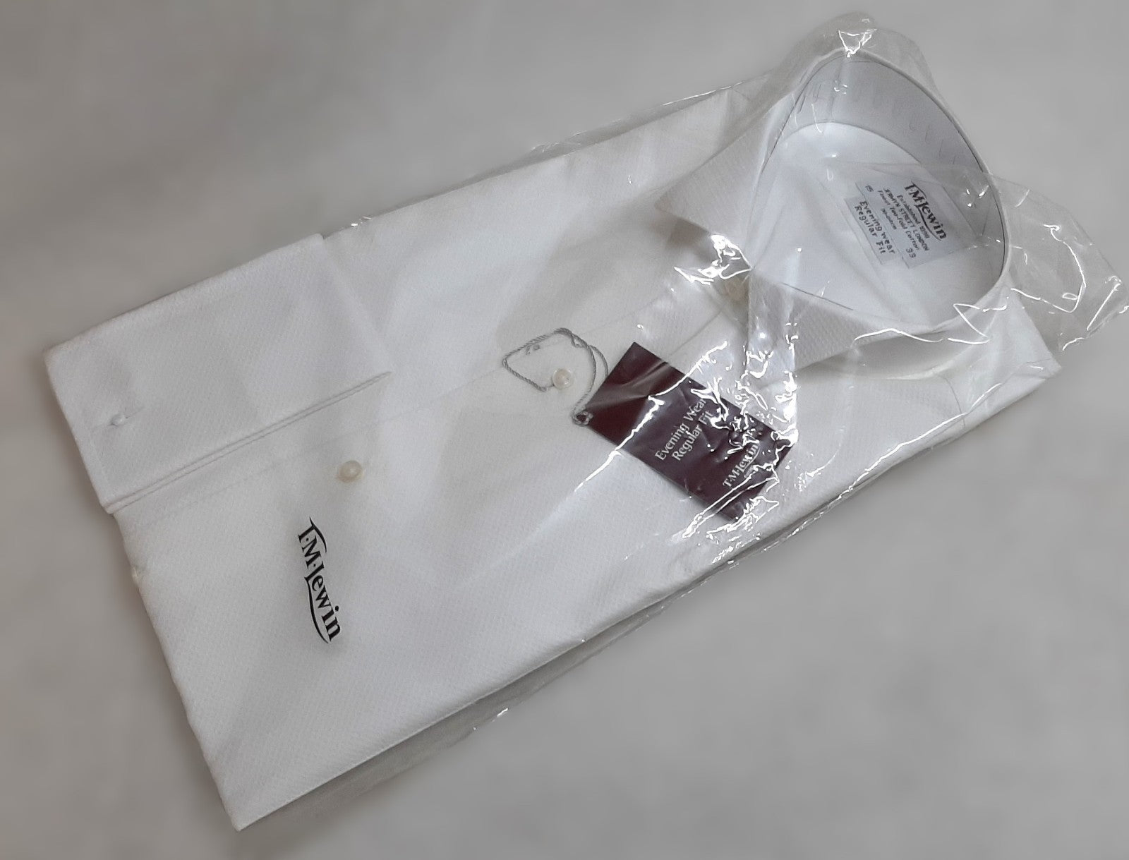 T M LEWIN Dress Shirt Marcella Wing Collar Tuxedo Type Evening & Mess