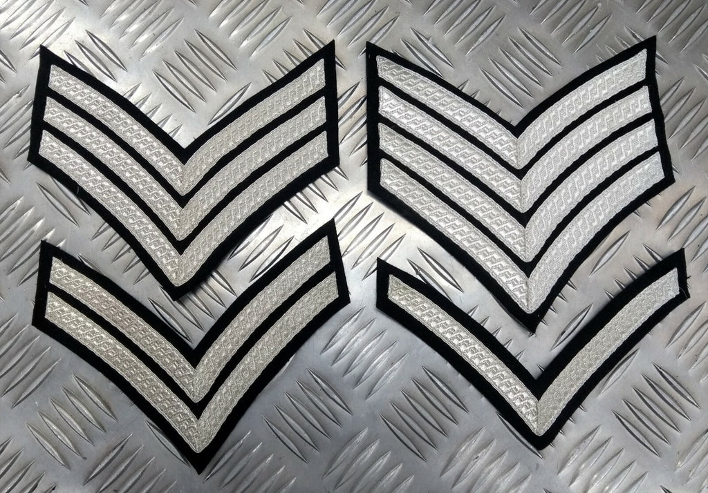 Mess Dress Chevrons Silver Braid On Black