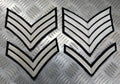 Mess Dress Chevrons Silver Braid On Black