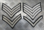 Mess Dress Chevrons Silver Braid On Black