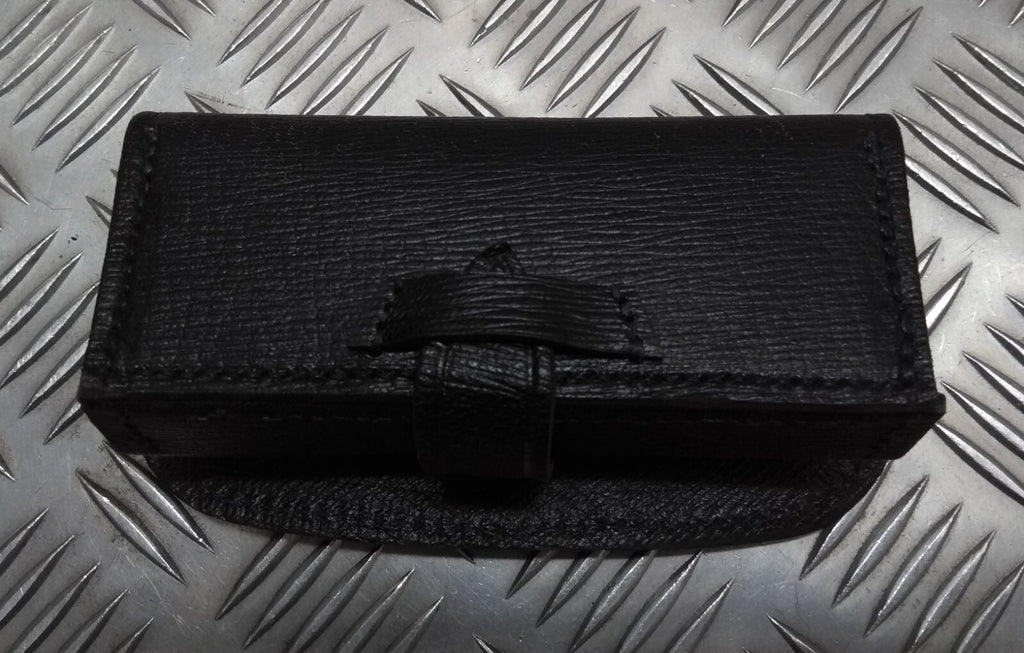 Cross Belt Pouch Subdued Grain Leather Black & Bands Issue No Fixings