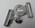 RAF Royal Air Force Locket Clasp Chrome Air Force Stable Belt Buckle New Old Stock 62mm