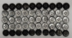 Buttons Vintage 4 Hole Shirt / Shank Anchors Pearlesque Old Silver 10.5mm 100