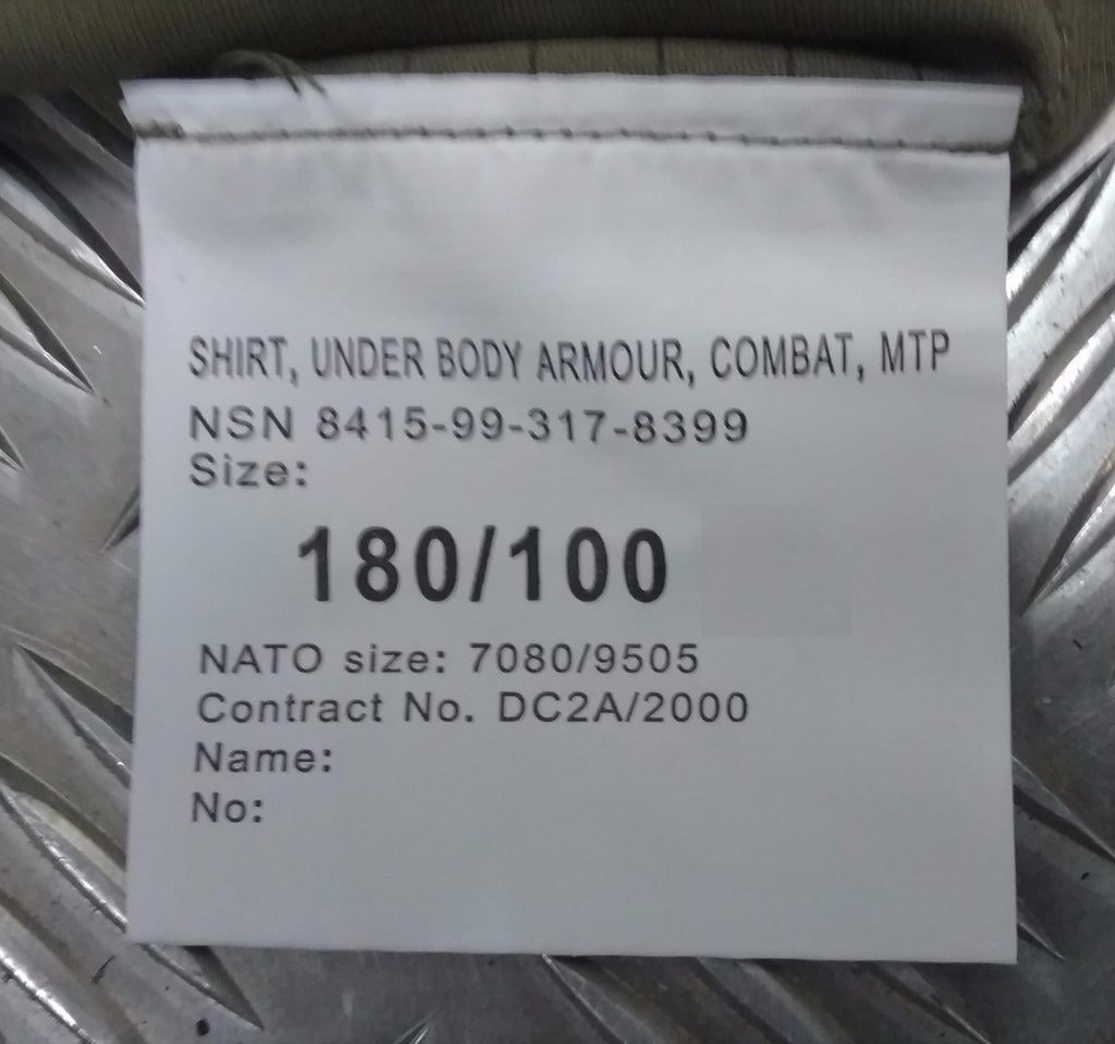 UBAC Under Shirt MTP / Desert Camo British / Army Camouflage PCS