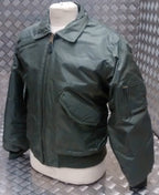 MA2 CWU US Military Style Bomber Jacket Green NEW