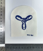 Engineering Mechanic Qualification Patch British Royal Navy Blue on White