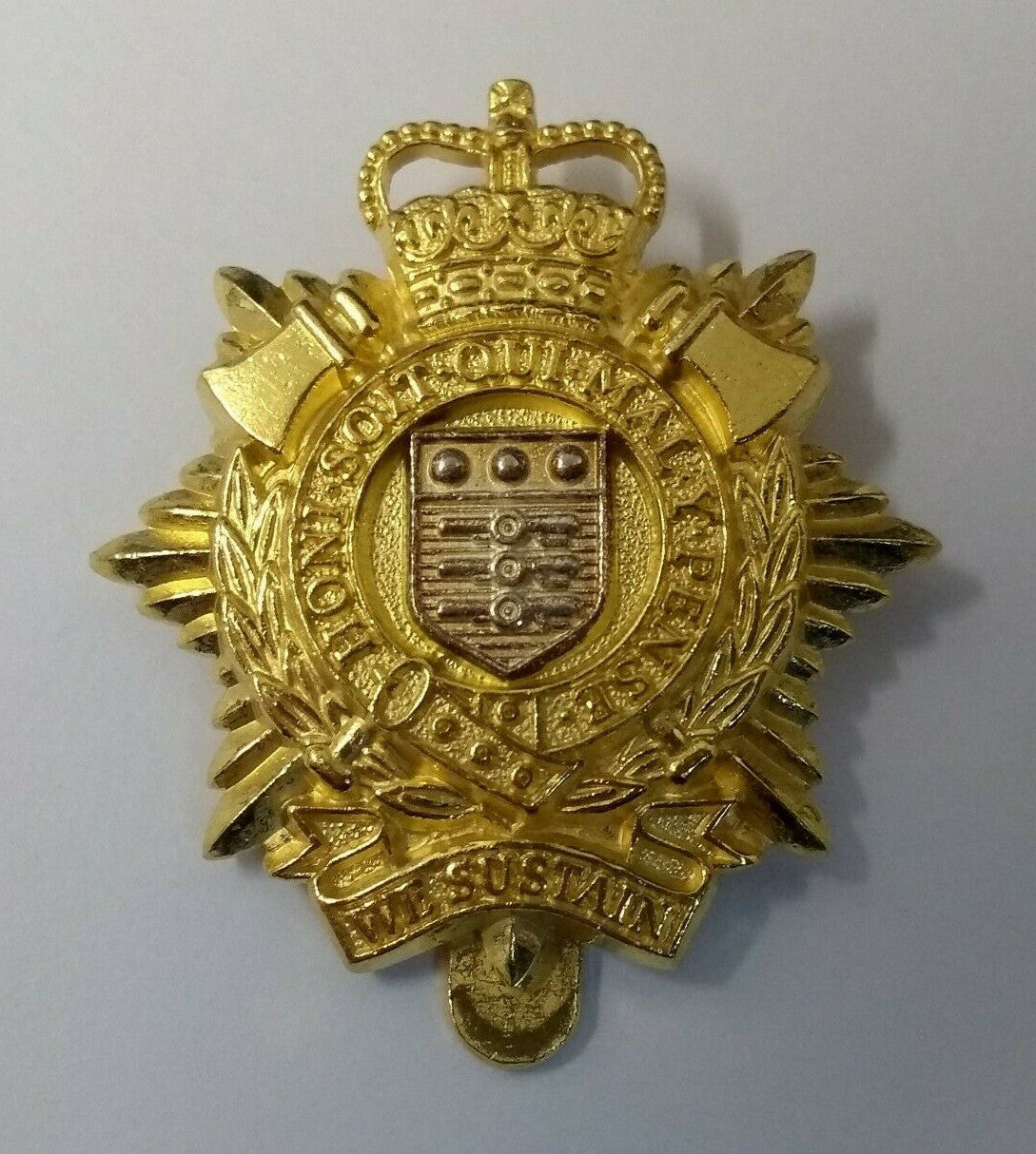 RLC Hat Badge Service Dress For No1 & No2 Peaked Caps & Berets - NEW