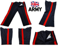 Mess Dress Trousers Wingback British Army Uniform Wide Stripes Waist 45"