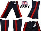 Mess Dress Trousers Wingback British Army Uniform Wide Stripes Waist 45"