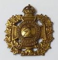 Vintage Kings Crown Hastings Prince Edward Regiment Insignia Metal Badge