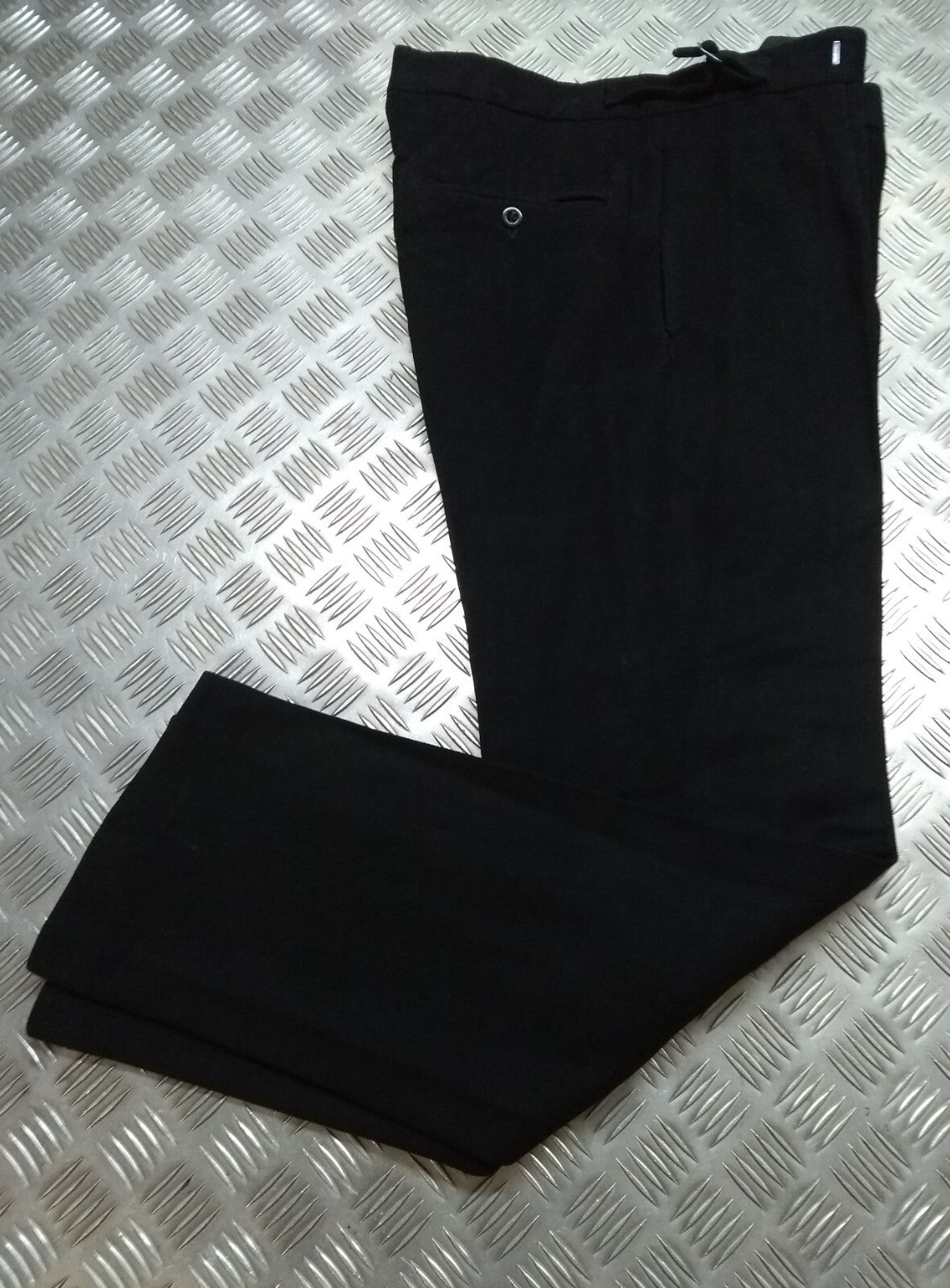 Vintage Naval Trousers 60s Pattern British Navy Brushed Wool Senior Officer 32"